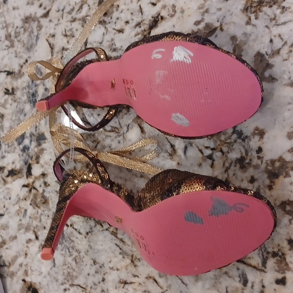 KURT GEIGER LONDON  Kensington Sequin Zebra Striped  Brown & Gold Seqin EU 37 - Picture 13 of 15